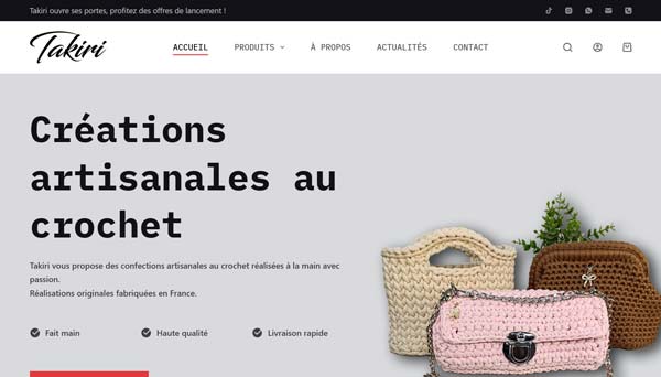 Réalisation site woocommerce